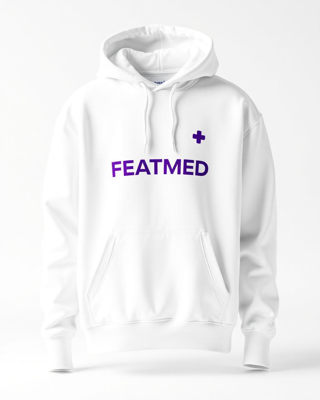 Moletom FEATMED Oversized Branco